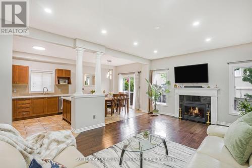2467 Millstone Drive, Oakville, ON - Indoor Photo Showing Living Room With Fireplace
