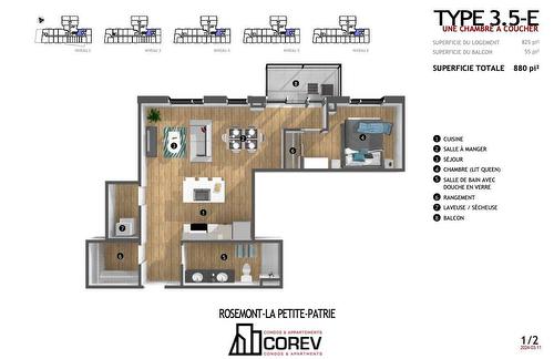 Vue d'ensemble - 401-2542 Place Pierre-Falardeau, Montréal (Rosemont/La Petite-Patrie), QC - Other