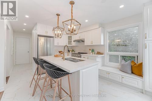 22 Lowder Place, Whitby, ON - Indoor Photo Showing Kitchen With Double Sink With Upgraded Kitchen