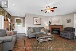 large living room with fireplace - 