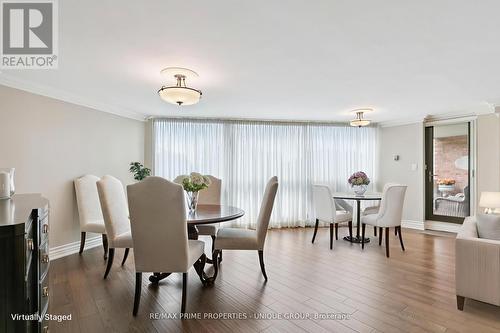 Dining room & breakfast area - virtual staging - 405 - 2010 Islington Avenue, Toronto, ON - Indoor Photo Showing Dining Room