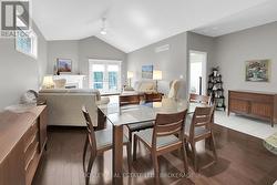 combination living / dining rooms with hardwood - 
