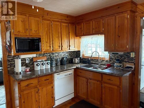 23 Middle Road, Roberts Arm, NL - Indoor Photo Showing Kitchen With Double Sink
