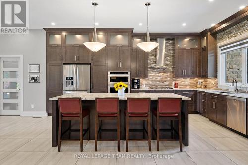 Chef's dream Kitchen ~ tons of space for everyone! - 217 Shamus Way, Ottawa, ON - Indoor Photo Showing Kitchen With Stainless Steel Kitchen With Upgraded Kitchen