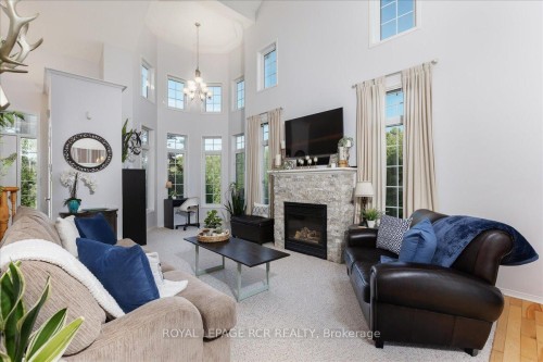1903 Metro Road N, Georgina, ON - Indoor Photo Showing Living Room With Fireplace