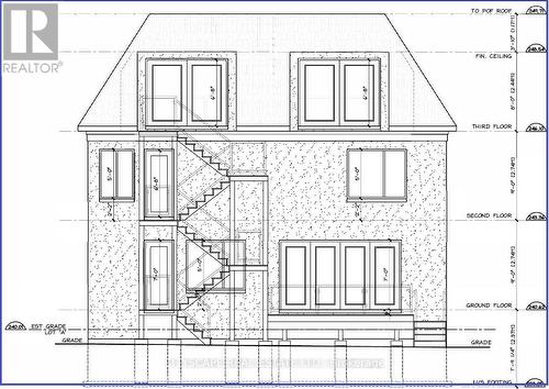 353A - Rear Elevation - 353A Ontario Street, Newmarket, ON 