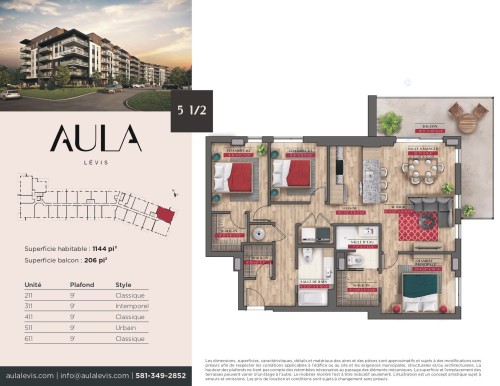 Floor Plan - 511-4700 Boul. Guillaume-Couture, Lévis (Desjardins), QC - Other