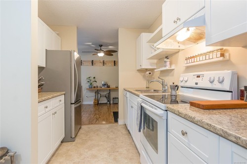 203-3087 Barons Rd, Nanaimo, BC - Indoor Photo Showing Kitchen With Double Sink