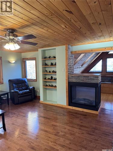 140 Carwin Park, Lakeland Rm No. 521, SK - Indoor Photo Showing Living Room With Fireplace
