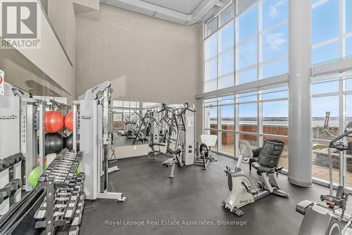Gym - amenities - 1407 - 551 Maple Avenue, Burlington, ON - Indoor Photo Showing Gym Room