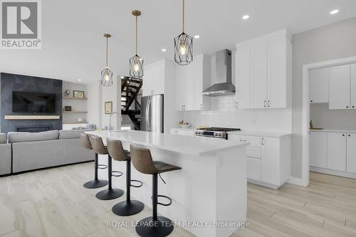 Open concept living w/modern finishes. - 504 Barrage Street, Casselman, ON - Indoor Photo Showing Kitchen With Upgraded Kitchen