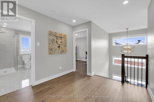 Hardwood open stairs lead to 2nd level. - 504 Barrage Street, Casselman, ON - Indoor Photo Showing Other Room