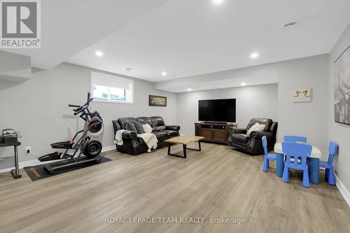 Large Rec Rm in finished Lower level. - 504 Barrage Street, Casselman, ON - Indoor Photo Showing Gym Room