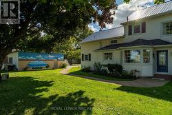 View of detached garage from back of house - 