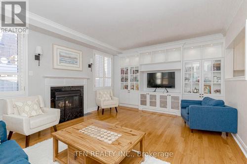 7108 Gablehurst Crescent, Mississauga, ON - Indoor Photo Showing Living Room With Fireplace