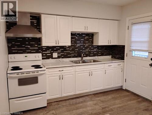 309 Strathearne Avenue, Hamilton, ON - Indoor Photo Showing Kitchen With Double Sink