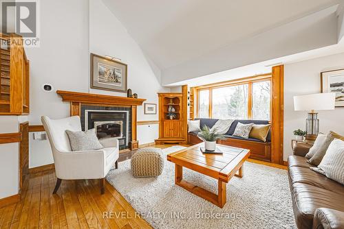 1325 3 Side Road, Milton, ON - Indoor Photo Showing Living Room With Fireplace