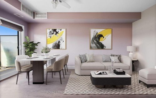 413-128 Garden Drive, Oakville, ON - Indoor Photo Showing Living Room