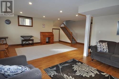 Family room, door beside stair to storage - 232 Finden Street, Georgian Bluffs, ON - Indoor