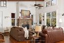 1127 Whispering Pines Trail, Bracebridge (Oakley), ON  - Indoor Photo Showing Living Room With Fireplace 
