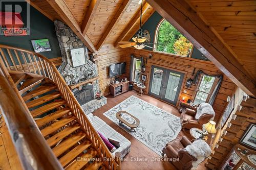 121 Poor Mans Road, Parry Sound Remote Area (Lount), ON - Indoor Photo Showing Other Room With Fireplace