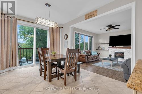 75 Chase Crescent, Cambridge, ON - Indoor Photo Showing Dining Room With Fireplace