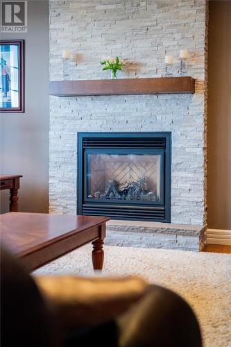97 Ridgewood Drive, Paradise, NL - Indoor Photo Showing Living Room With Fireplace