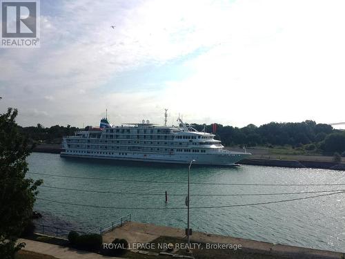 One of the many cruise ships that pass by - 62 West Street, Port Colborne (Sugarloaf), ON - Outdoor With Body Of Water With View
