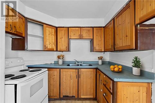 381 Leslie Street, Sudbury, ON - Indoor Photo Showing Kitchen With Double Sink