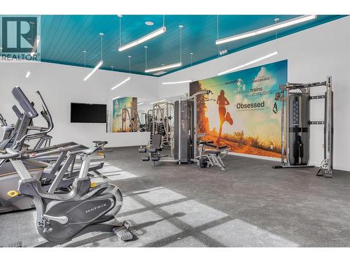 Gym Area - 1057 Frost Road Unit# 118, Kelowna, BC - Indoor Photo Showing Gym Room