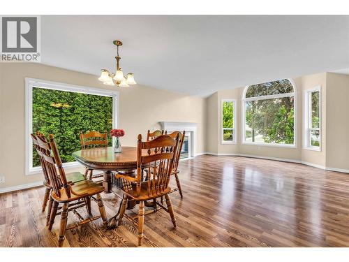 Spacious living area with large windows and natural light. - 2241 Majoros Road, West Kelowna, BC - Indoor Photo Showing Dining Room