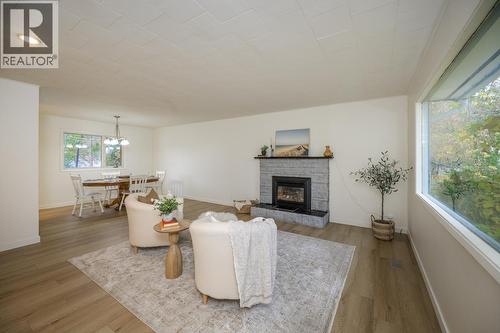 3028 2Nd Avenue, Prince George, BC - Indoor Photo Showing Living Room With Fireplace
