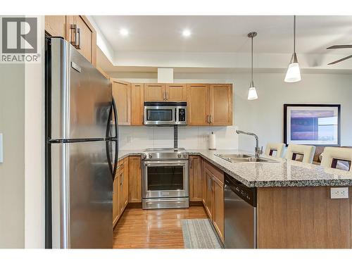 3205 Skyview Lane Unit# 205, West Kelowna, BC - Indoor Photo Showing Kitchen With Stainless Steel Kitchen With Double Sink With Upgraded Kitchen
