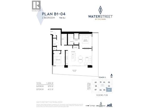 Floor Plan - 1626 Water Street Unit# 804 Lot# 170, Kelowna, BC - Other