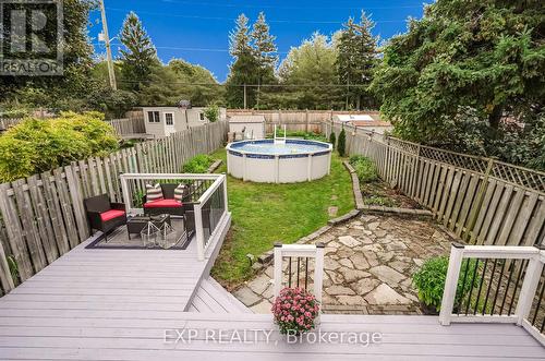 139 Adele Crescent, Oshawa, ON - Outdoor With Above Ground Pool With Deck Patio Veranda