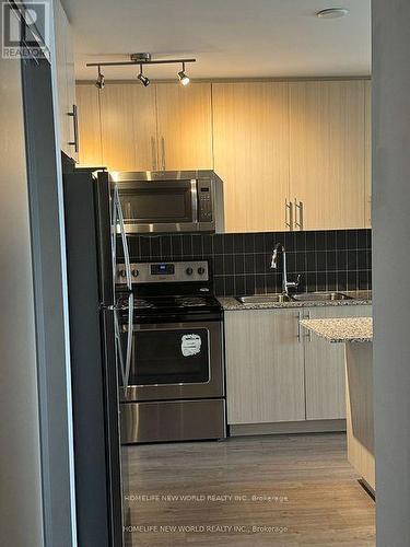 201 - 85 Duke Street W, Kitchener, ON - Indoor Photo Showing Kitchen