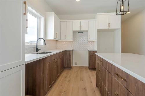 91 Harry Waytiuk Drive, East Selkirk, MB - Indoor Photo Showing Kitchen With Double Sink