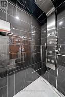 Glass standing rain shower w/ jets & shower niche - 