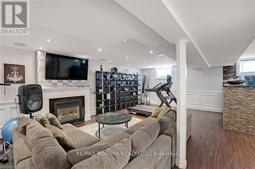 6618 Flora Court, Niagara Falls (Forestview), ON - Indoor With Fireplace