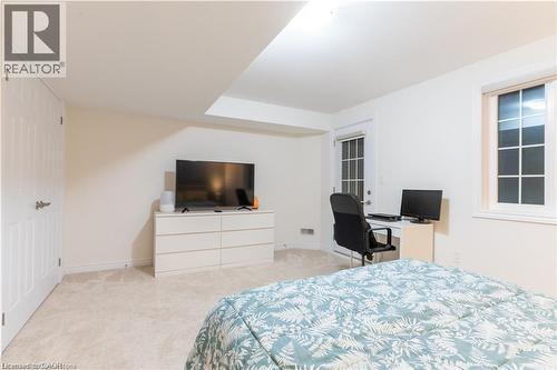 Bedroom with light carpet and a desk - 85 Mullin Drive Unit# 20B, Guelph, ON - Indoor Photo Showing Bedroom
