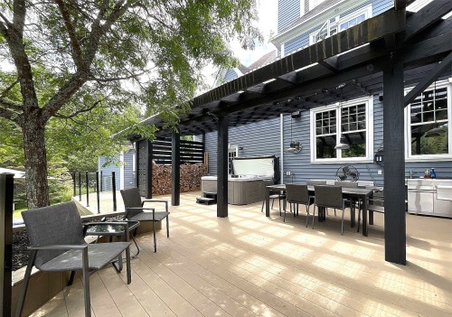 Terrasse - 10 Rue De L'Aqueduc, Saint-Alphonse-Rodriguez, QC - Outdoor With Exterior
