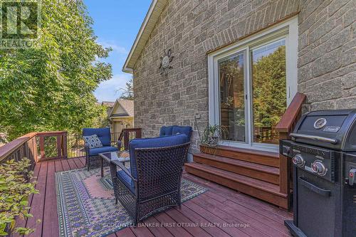Expansive cedar deck overlooks trees & gardens - 475 Moffatt Street, Carleton Place, ON - Outdoor With Deck Patio Veranda With Exterior