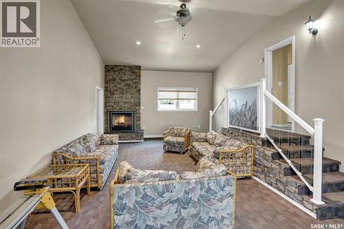 110 3Rd Avenue W, Gravelbourg, SK - Indoor With Fireplace