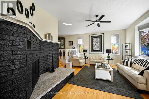 2597 North Campbell Road, Augusta, ON - Indoor Photo Showing Living Room With Fireplace