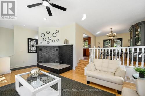 2597 North Campbell Road, Augusta, ON - Indoor Photo Showing Living Room With Fireplace