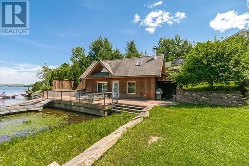 1064 Dew Drop Road, Sudbury, ON - Outdoor With Body Of Water With Deck Patio Veranda