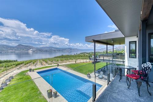 2805 Aikins Loop, Naramata, BC - Outdoor With In Ground Pool With Deck Patio Veranda With View