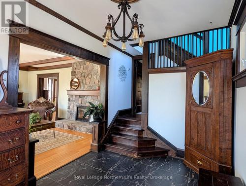 702 Rorke Avenue, Temiskaming Shores (Haileybury), ON - Indoor Photo Showing Other Room With Fireplace