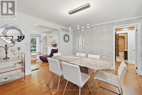 Formal Dining Room Features Hardwood Flooring - 666 Cedar Avenue, Burlington, ON - Indoor Photo Showing Dining Room