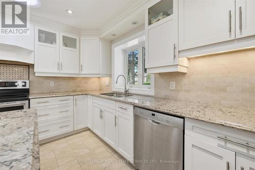 Stunning Gourmet Kitchen Features S/S Appliances - 666 Cedar Avenue, Burlington, ON - Indoor Photo Showing Kitchen With Double Sink With Upgraded Kitchen